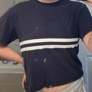a striped brandy melville t-shirt